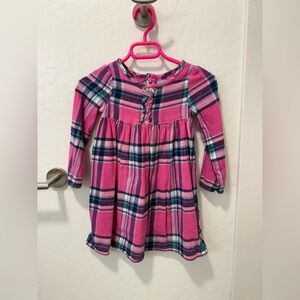 GAP Pink and Blue Plaid Dress